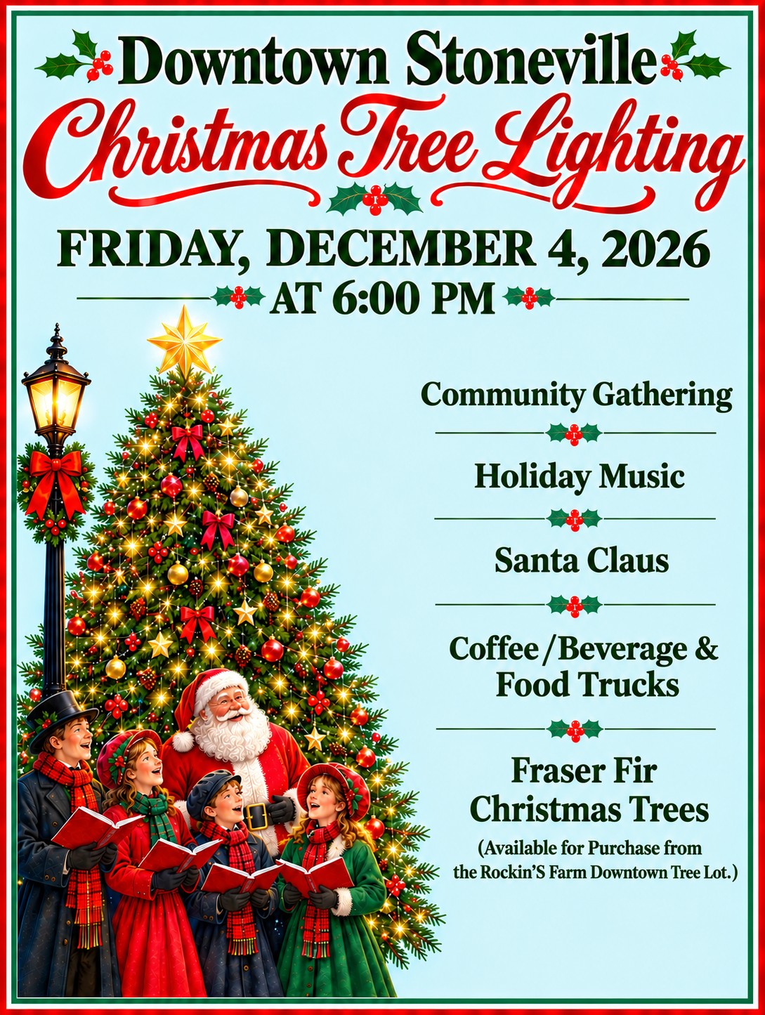 12 4 26 Stoneville Tree Lighting 12 4 26 Stoneville Tree Lighting